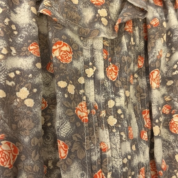 Hinge Floral 100% Silk  Dress | SIZE XS - Picture 5 of 7